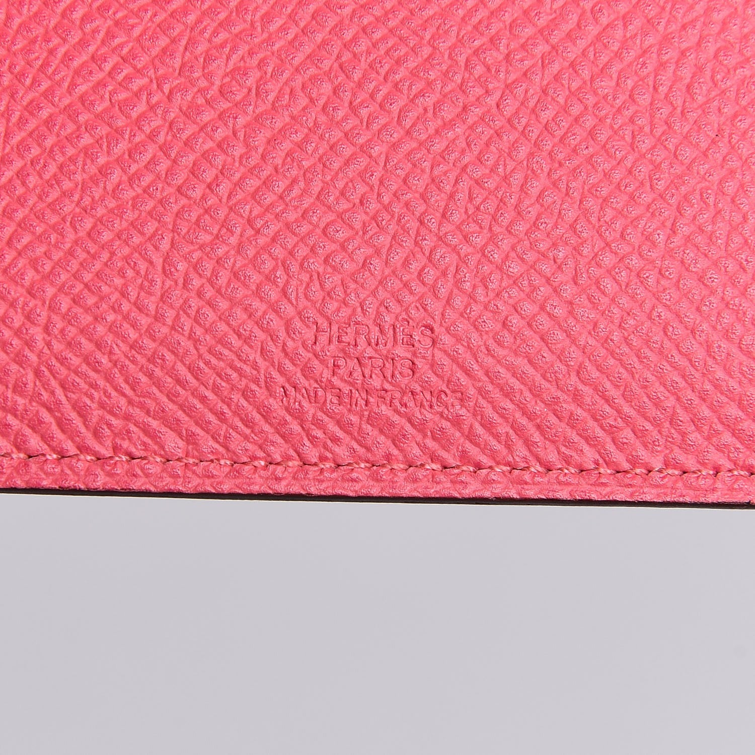 Hermes Epsom Tarmac PM Passport Holder Rose Azalee 6 of 7