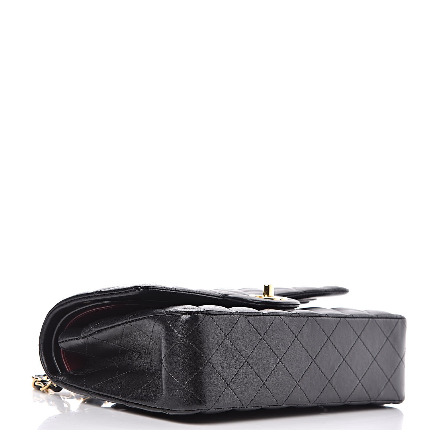 Chanel Lambskin Quilted Medium Double Flap Black 4 of 14