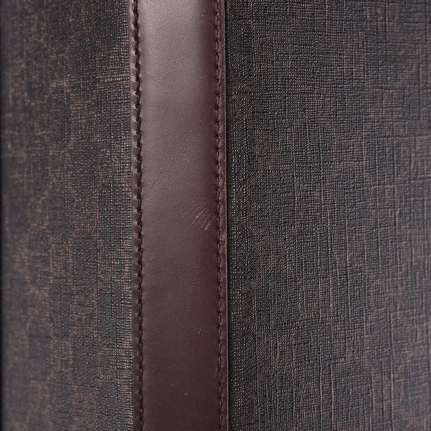GG Supreme Monogram Four Wheel Carry On Suitcase Dark Brown