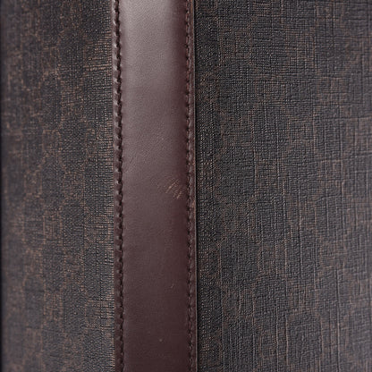 Gucci GG Supreme Monogram Four Wheel Carry On Suitcase Dark Brown 35 of 46