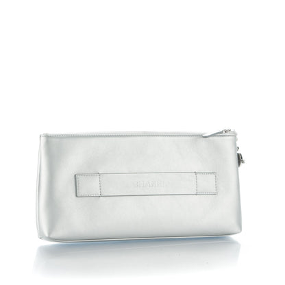 Chanel Metallic Calfskin Keyboard Pouch Silver 3 of 7
