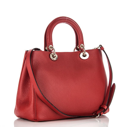 Christian Dior Bullcalf Medium Diorissimo Tote True Red 4 of 7