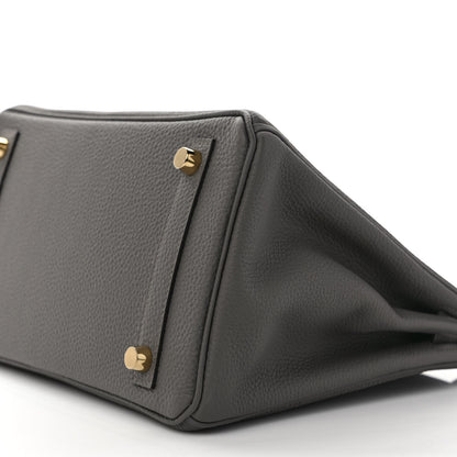 Hermes Togo Birkin 25 Etain 8 of 9