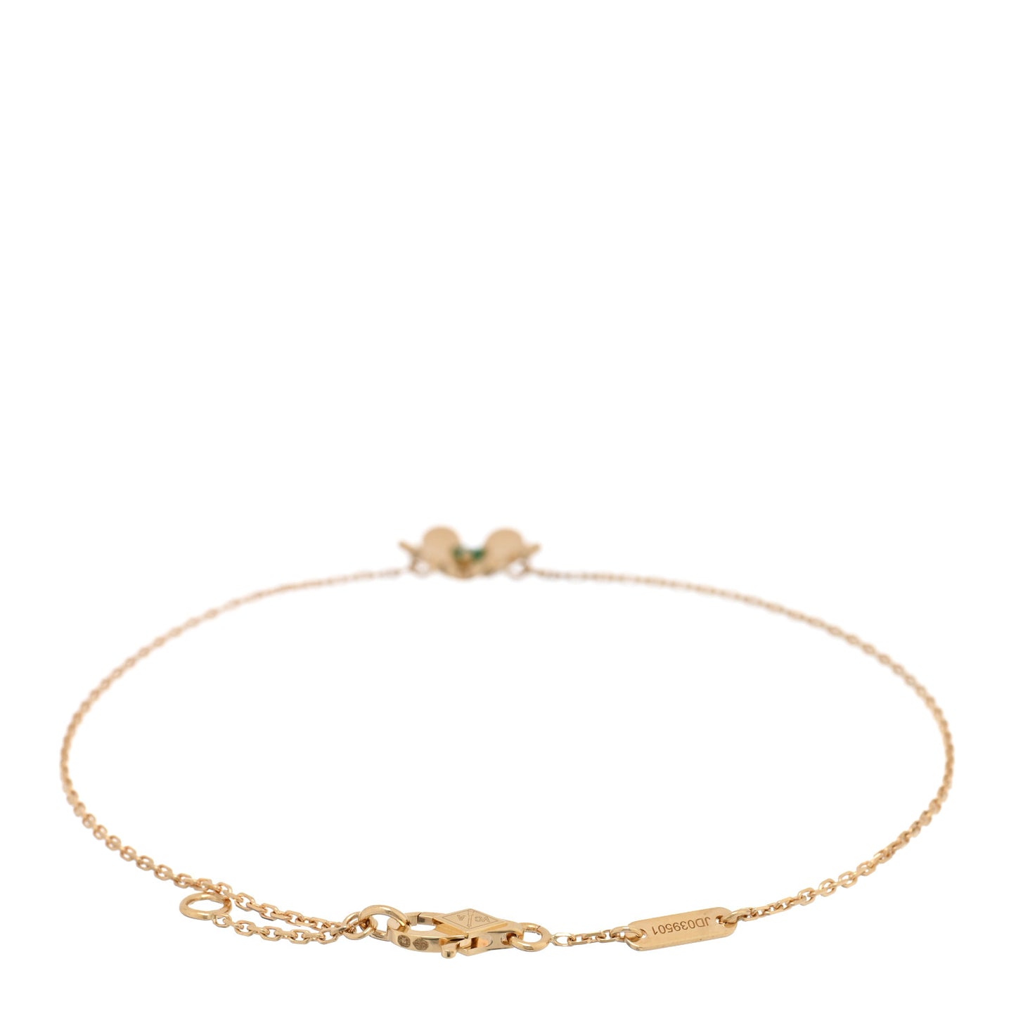 18K Yellow Gold Emerald Mini Frivole Bracelet