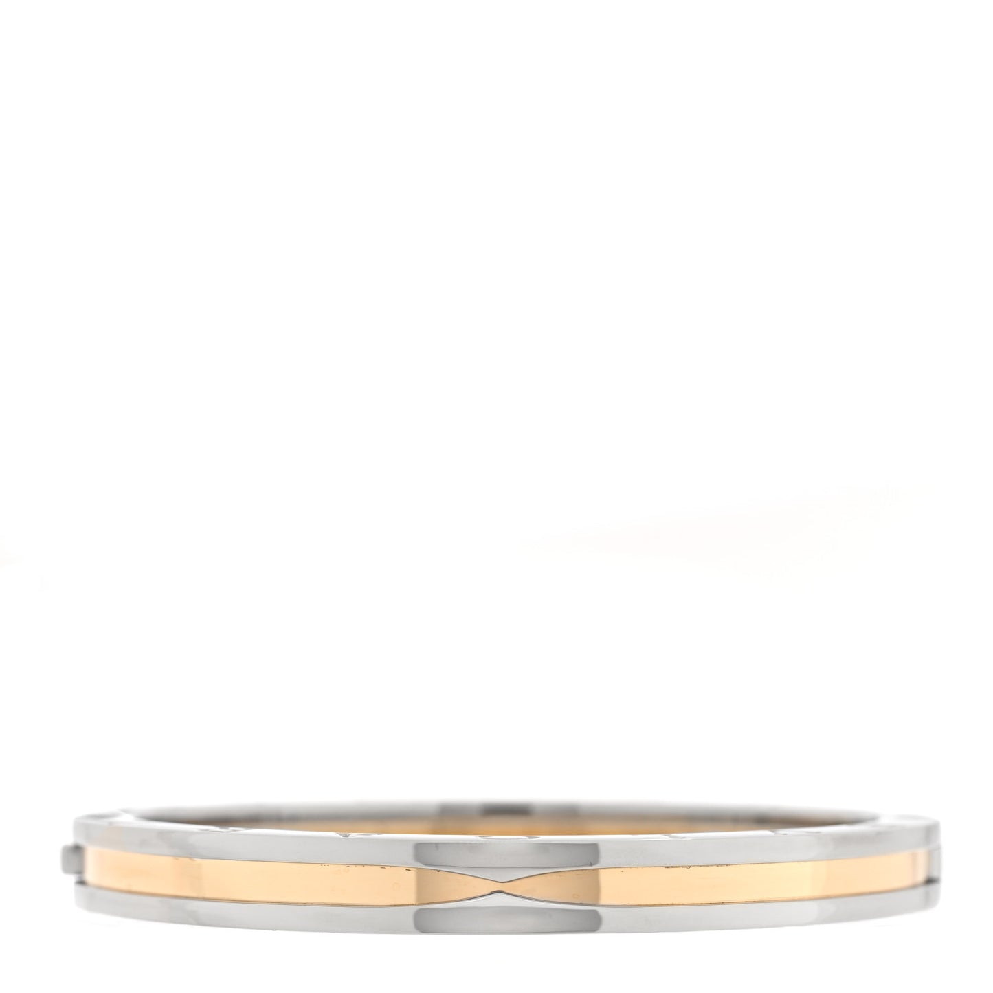 18K Yellow Gold Stainless Steel B.Zero1 Bangle Bracelet