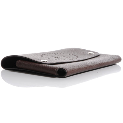 Hermes Taurillon Clemence Playing Cards Holder Chocolate 4 of 9