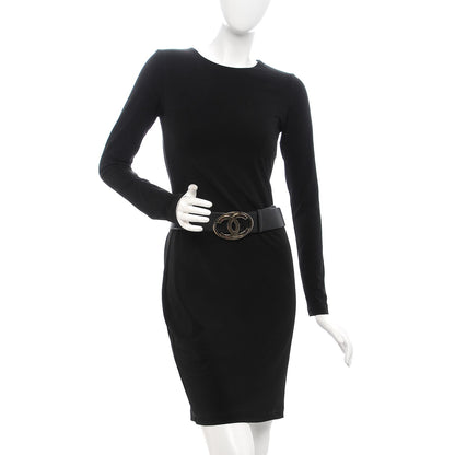 Chanel Calfskin CC Belt 80 32 Black 2 of 8