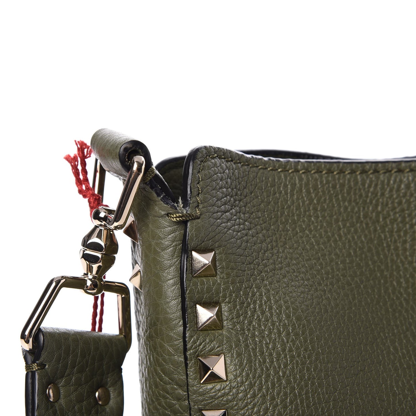 Pebbled Calfskin Small Rockstud Flip-Lock Messenger Bag Oasis