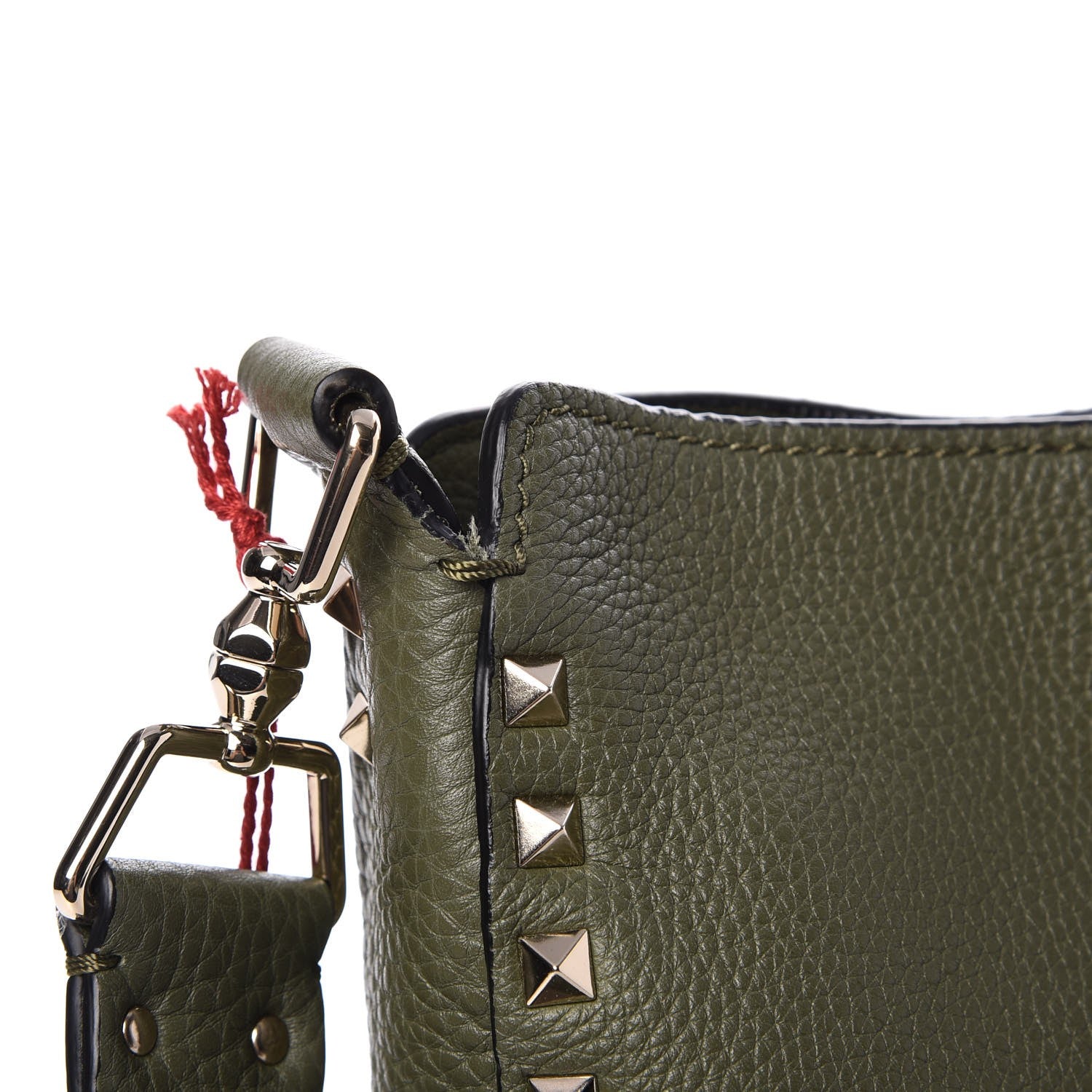 Valentino Garavani Pebbled Calfskin Small Rockstud Flip-Lock Messenger Bag Oasis 8 of 8