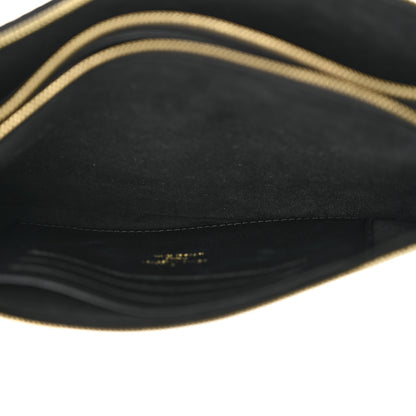 Louis Vuitton Empreinte Monogram Giant Double Zip Pochette Black Cream 5 of 11