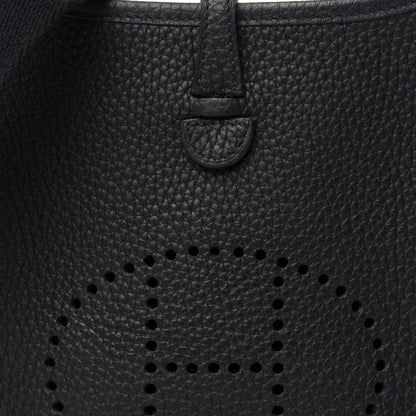 Hermes Taurillon Clemence Evelyne TPM Black 10 of 10