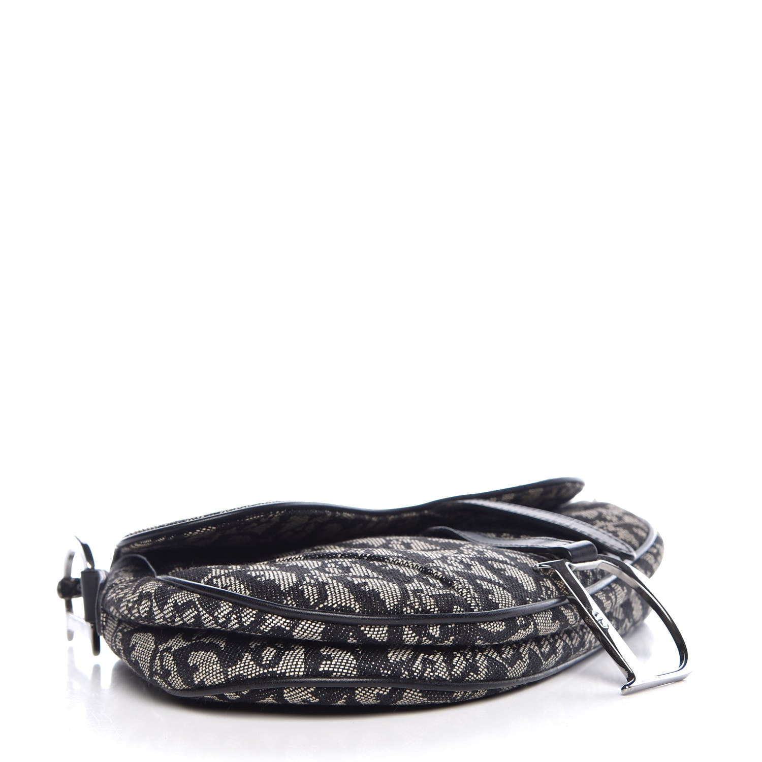 Christian Dior Monogram Saddle Bag Black 4 of 8