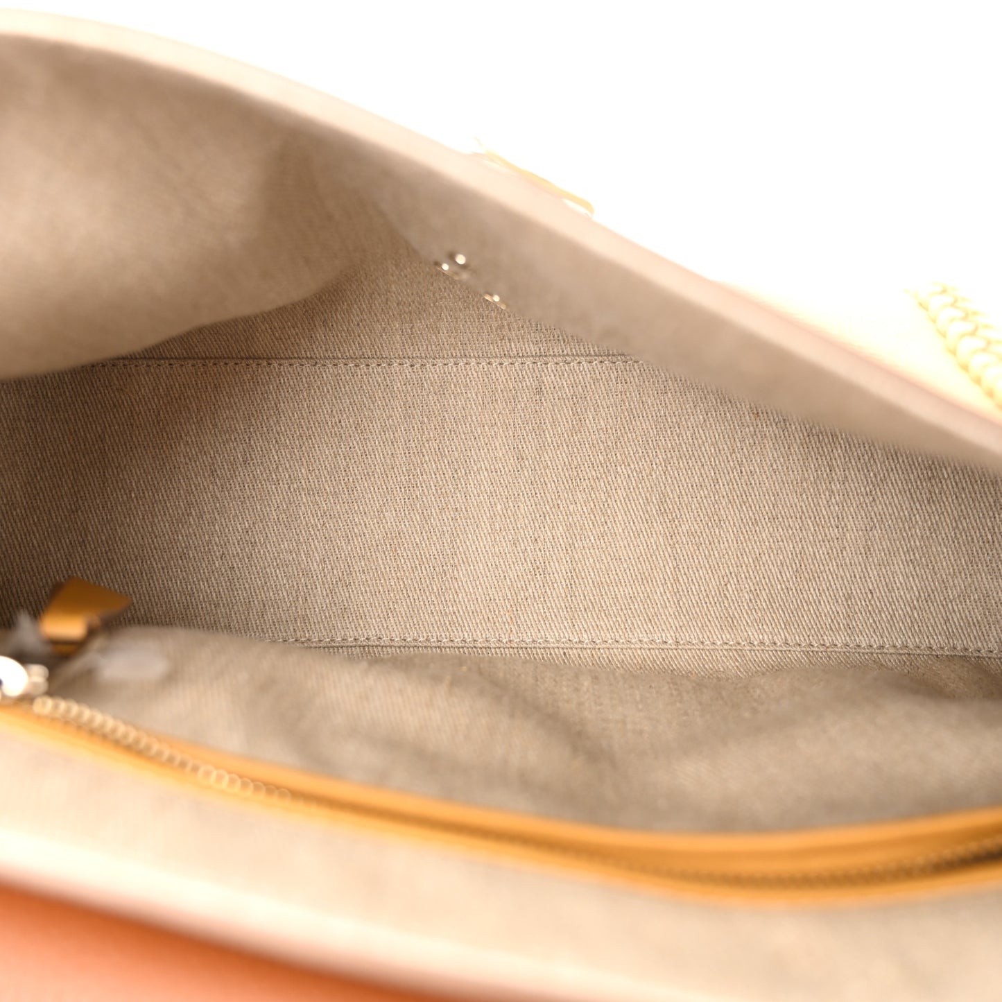 Grained Calfskin Medium Penelope Shoulder Bag Dusty Gold