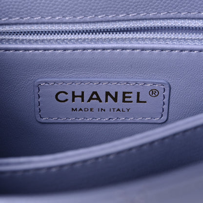 Chanel Caviar Quilted Mini Coco Handle Flap Light Purple 6 of 9