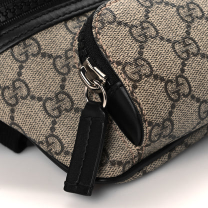 Gucci GG Supreme Monogram Belt Bag Black 10 of 11