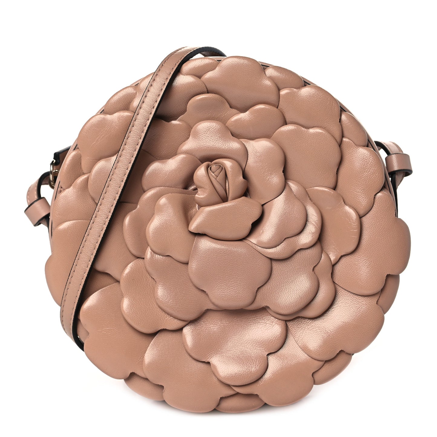 Nappa Atelier 03 Rose Edition Round Crossbody Bag Rose Cannelle