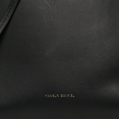 Mansur Gavriel Vegetable Tanned Calfskin Bucket Bag Black Flamma 6 of 9
