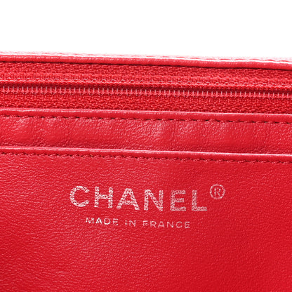Chanel Washed Caviar Quilted Maxi Single Flap Fuchsia 6 of 10