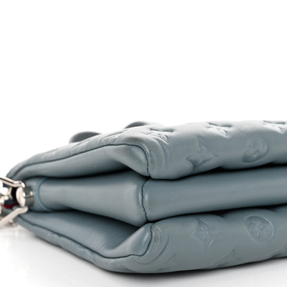 Louis Vuitton Lambskin Embossed Monogram Coussin PM Blue Glacier 10 of 14