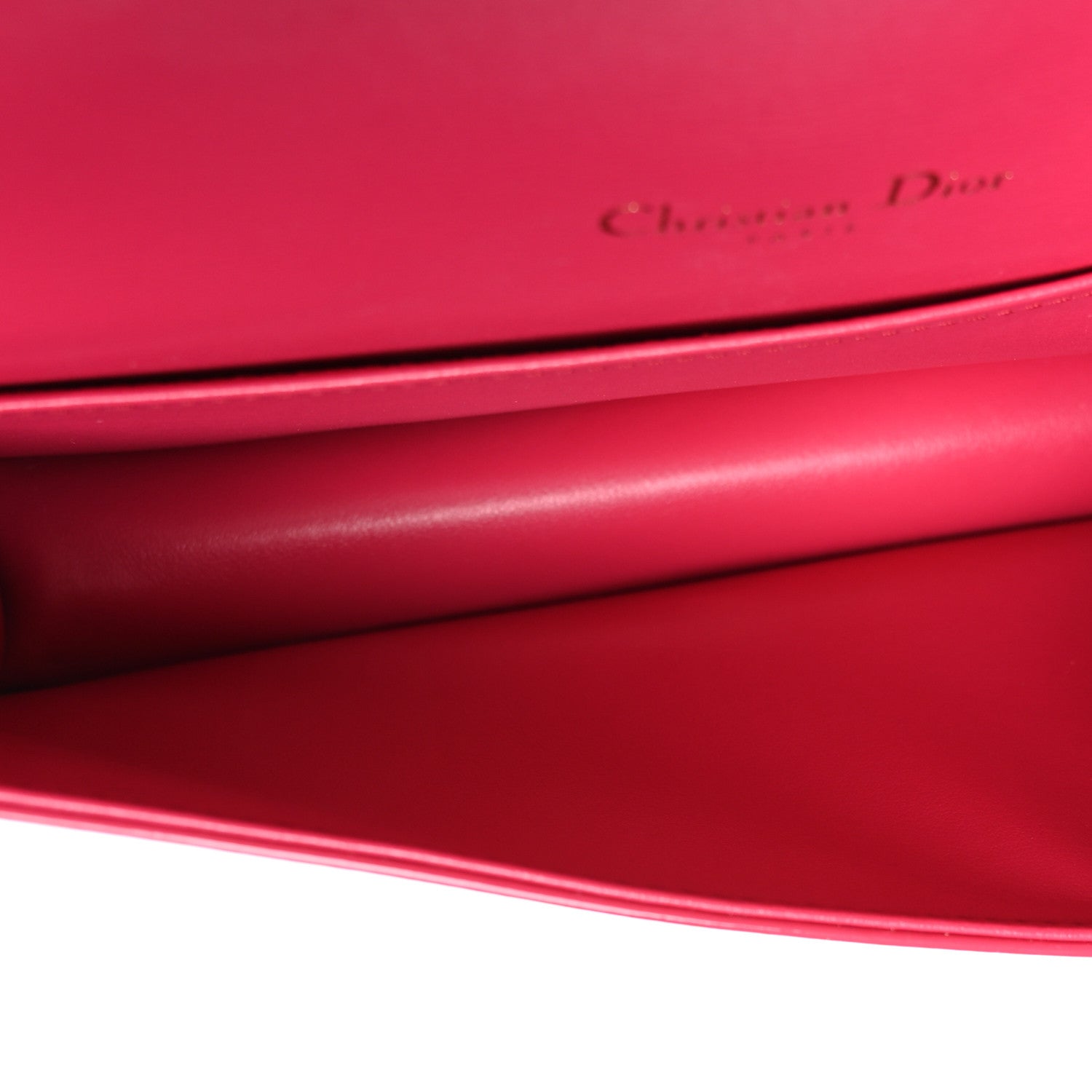 Christian Dior Patent Cannage Lady Dior Convertible Clutch Fuchsia 6 of 11