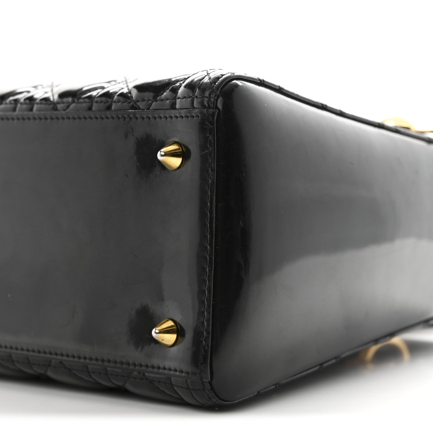 Christian Dior Patent Cannage Medium Lady Dior Black 10 of 14