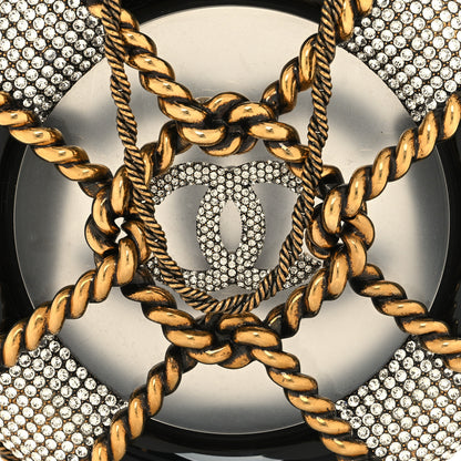 Chanel Resin Crystal Rescue Wheel Minaudière Black 8 of 10
