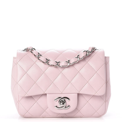 Chanel Lambskin Quilted Mini Square Flap Light Pink 1 of 7