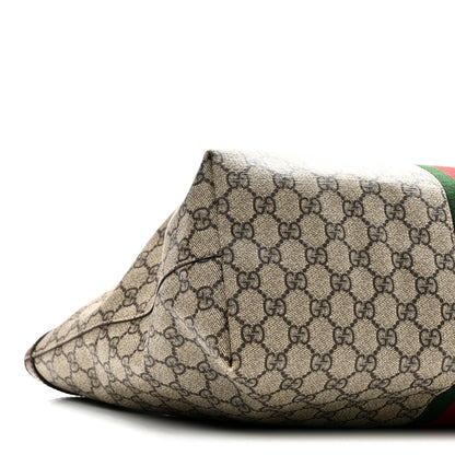 Gucci GG Supreme Monogram Medium Ophidia Shopping Tote Brown 9 of 11