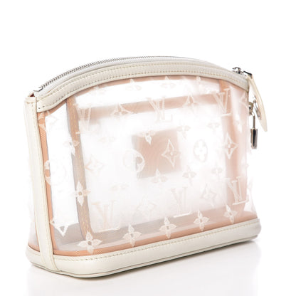 Louis Vuitton Monogram Transparence Transparent Lockit Clutch White 3 of 9