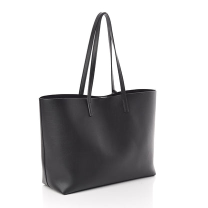 Saint Laurent Calfskin Large Shopping Tote Black 3 of 9