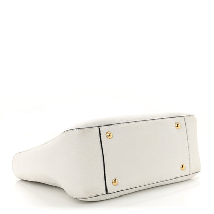 Fendi Cuoio Romano Selleria Small FF Tote White Ice 4 of 11