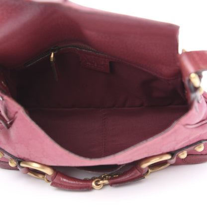 Gucci Monogram Horsebit Chain Flap Bag Fuchsia 4 of 11