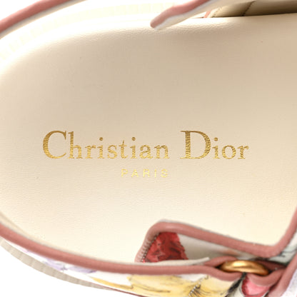 Christian Dior Technical Fabric Petites Fleurs Print Dioract Sandals 40 White Multicolor 7 of 10