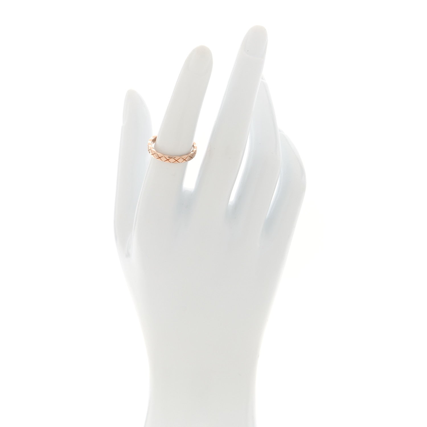 Chanel 18K Beige Gold Mini Coco Crush Ring 52 6 2 of 5