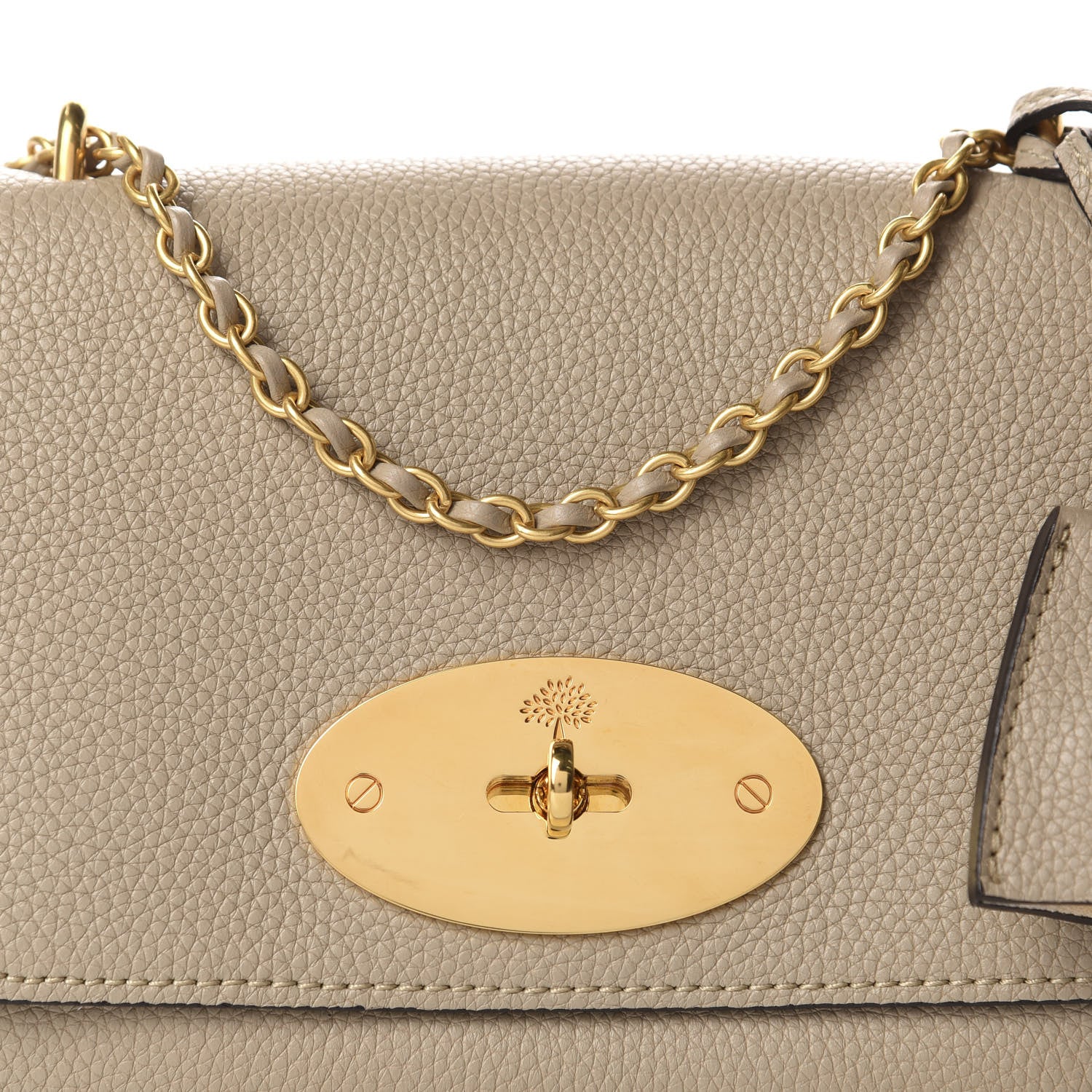 Mulberry Small Classic Grain Calfskin Small Lily Flap Solid Grey 9 of 9