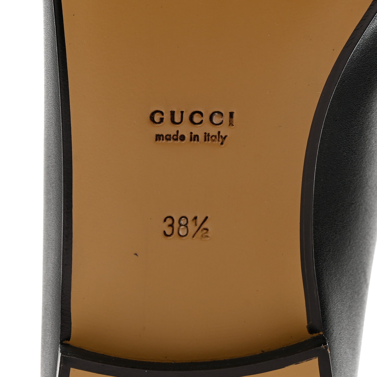 Gucci Calfskin Womens Jordaan Loafers 38.5 Black 8 of 9