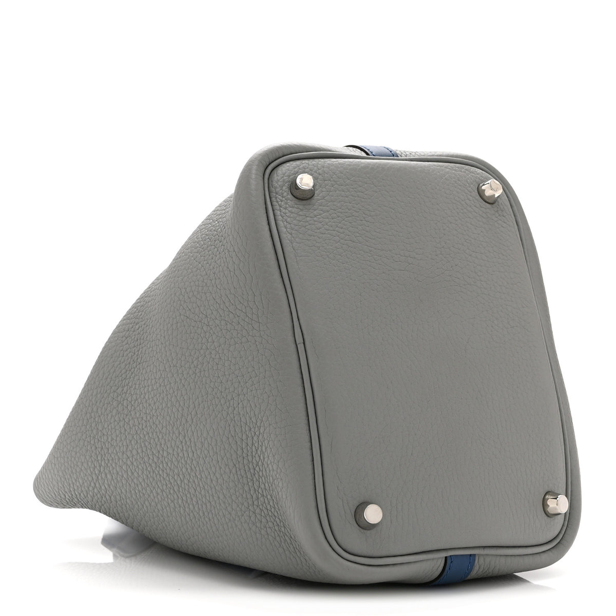 Hermes Taurillon Clemence Picotin Lock 18 PM Gris Mouette Bleu Agate 4 of 10