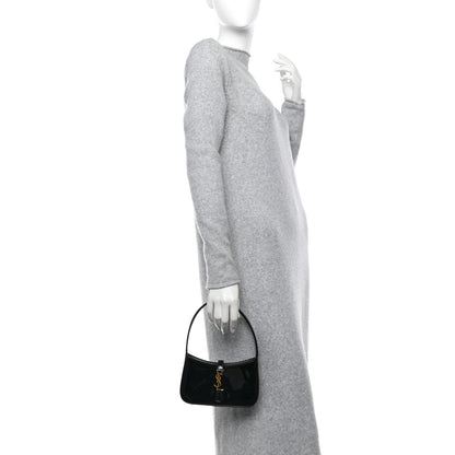 Saint Laurent Patent Calfskin Le 5 A 7 Mini Hobo Black 2 of 11