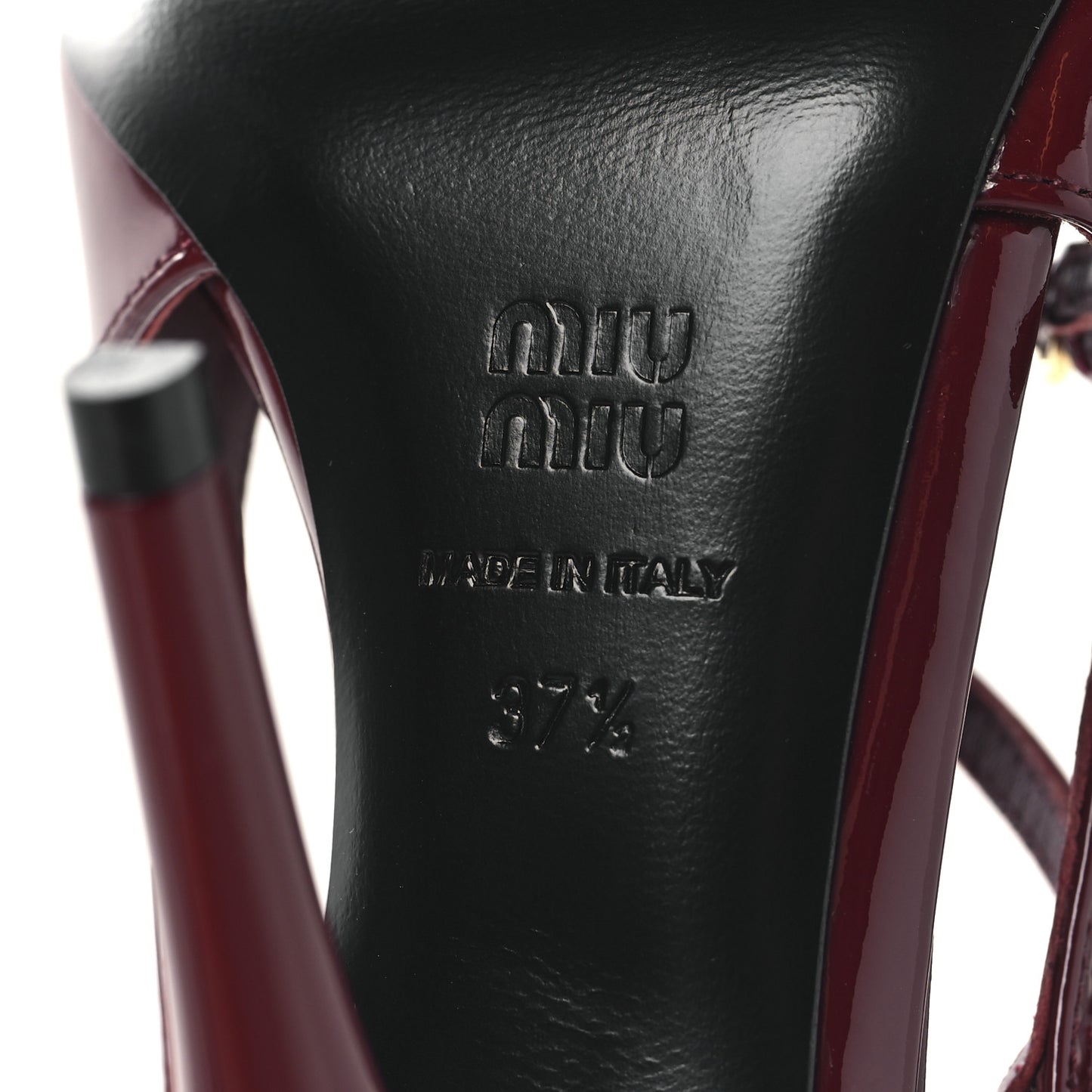 Vernice Buckle Slingback Pumps 37.5 Porpora