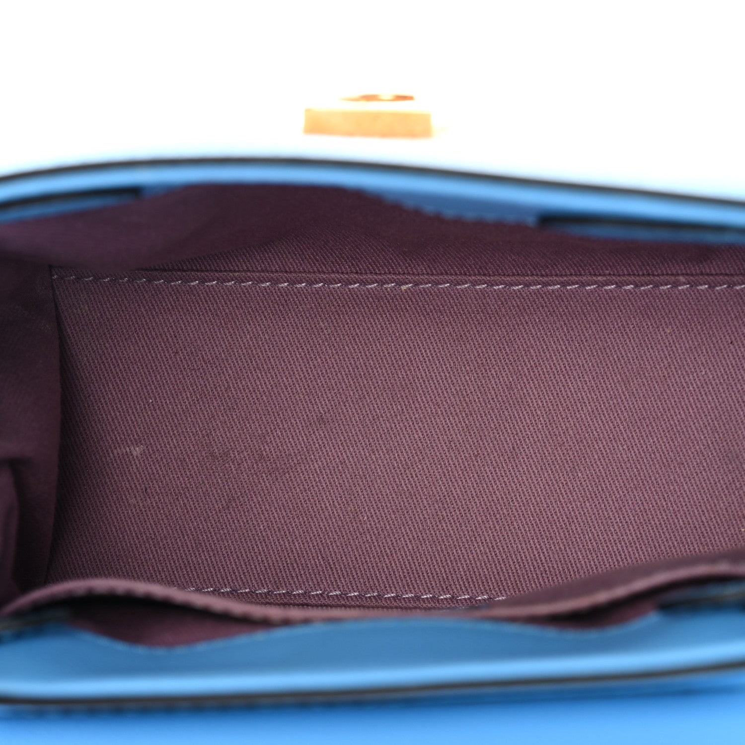 Versace Grained Calfskin Canvas Small La Medusa Chain Top Handle Handbag Rope Blue 5 of 10
