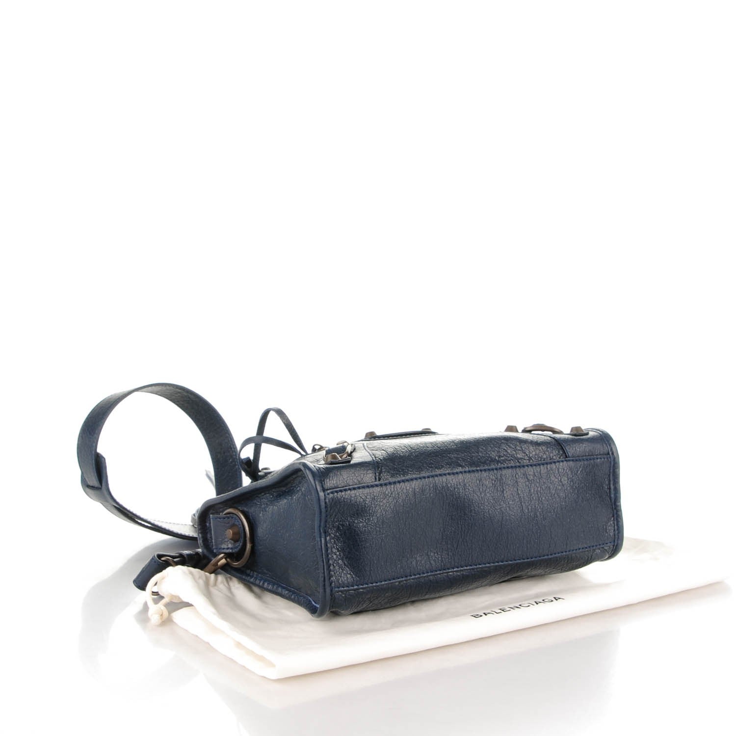 Balenciaga Agneau Classic Hardware Mini City Bleu Obscur 4 of 8