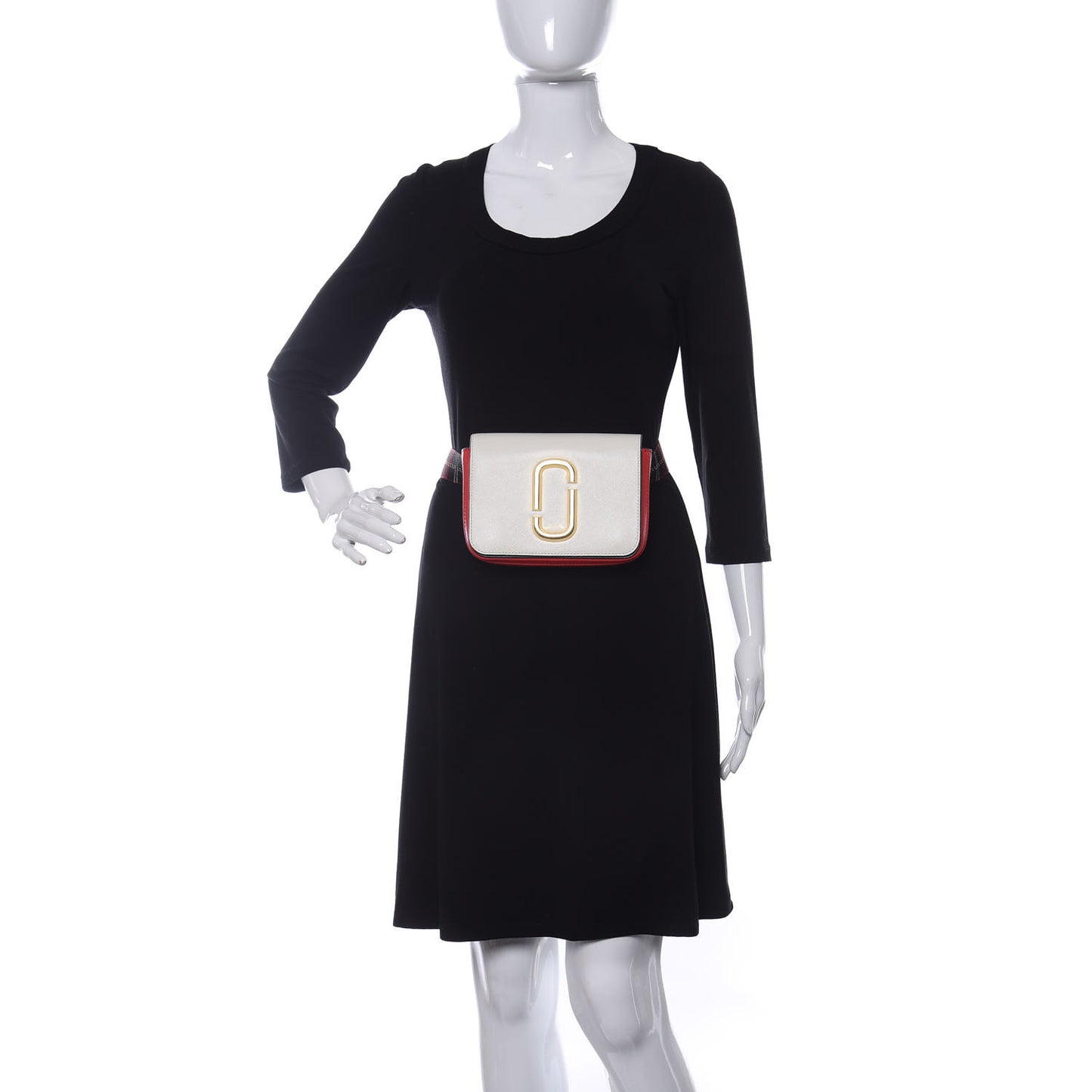 Saffiano Hip Shot Convertible Crossbody Bag Porcelain Multi