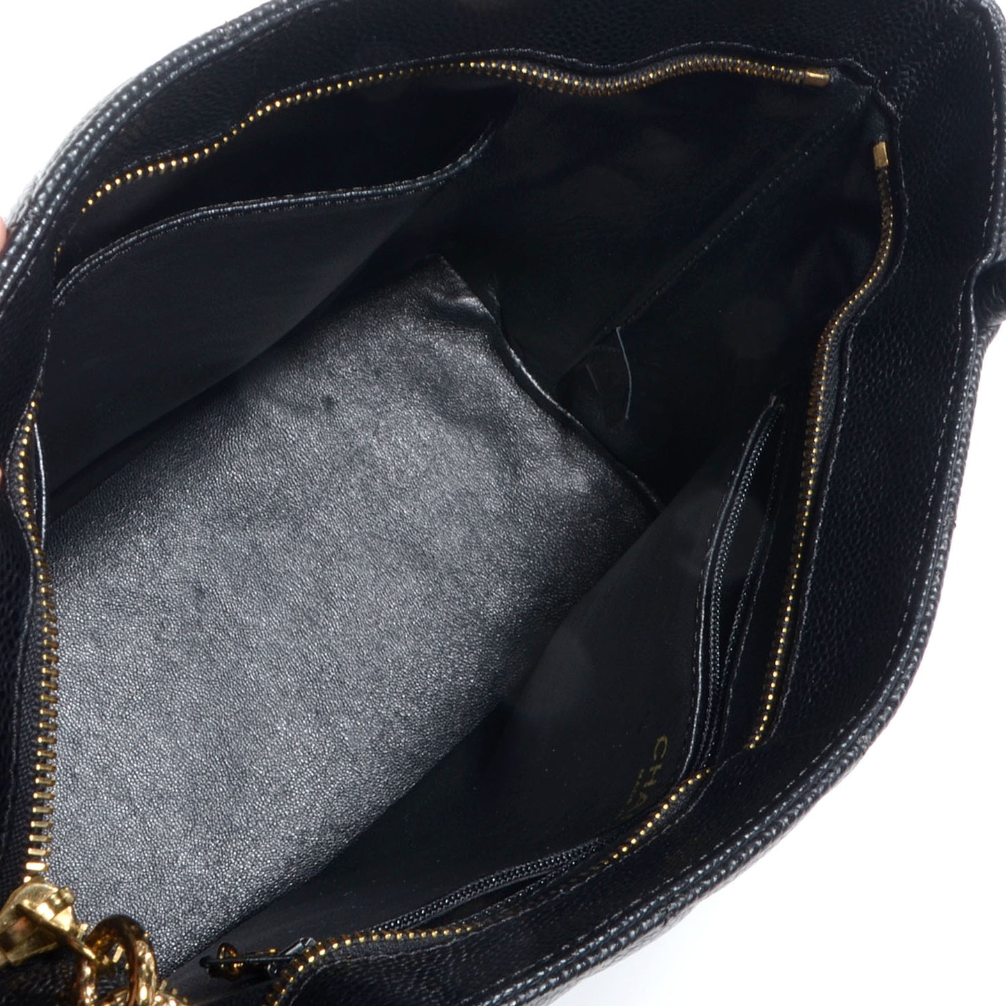 Caviar Medallion Tote Black