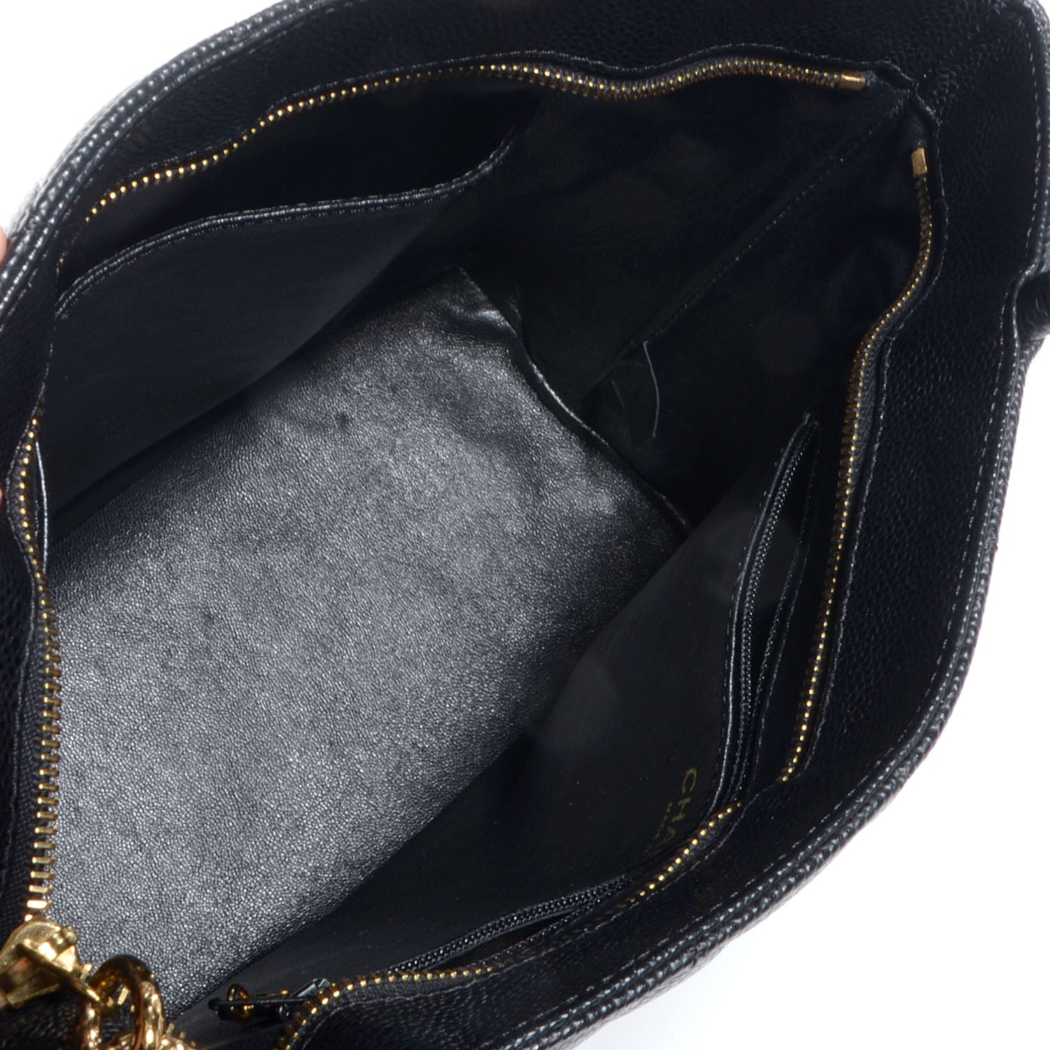 Chanel Caviar Medallion Tote Black 5 of 7