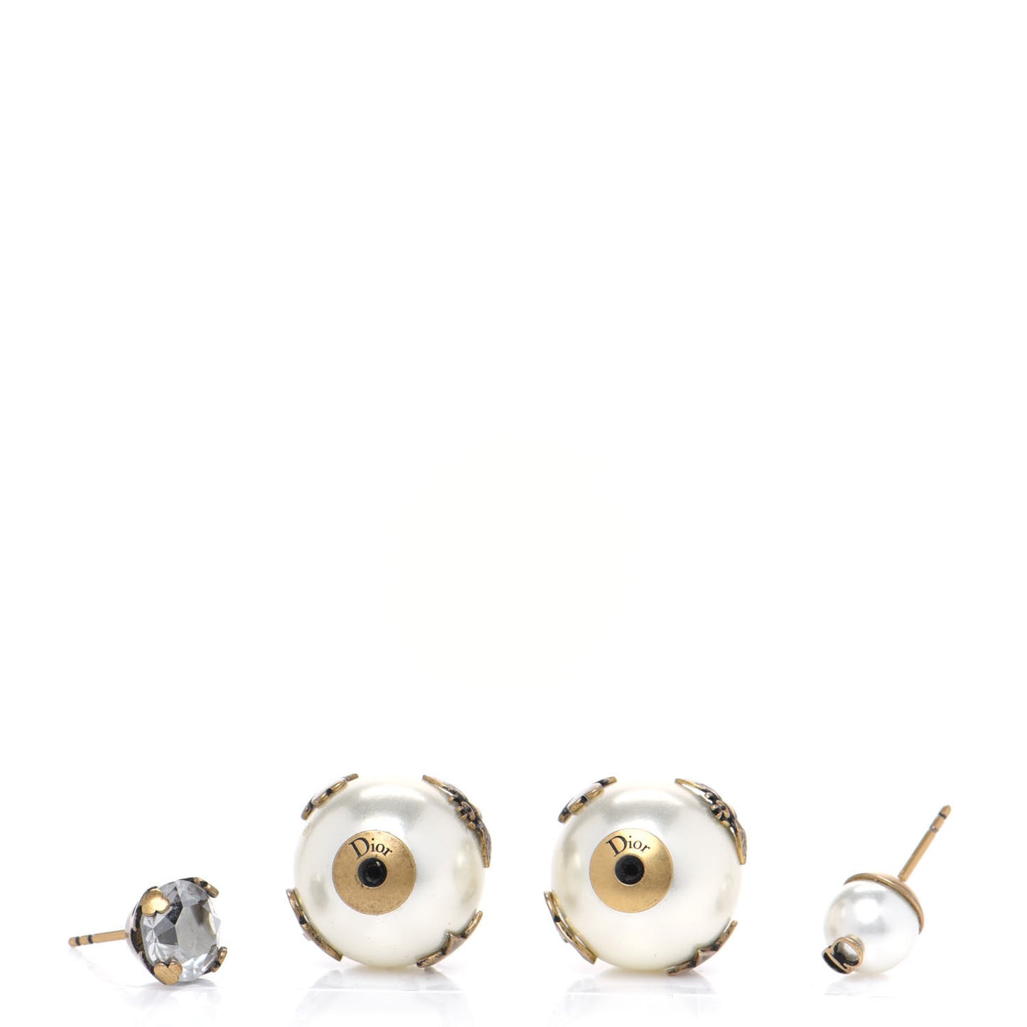 Mise En Dior Tribal Crystal Charm Earrings