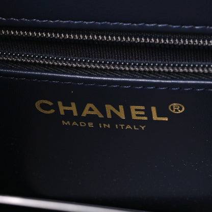 Chanel Shiny Caviar Preppy Coco Small Flap Navy 6 of 11