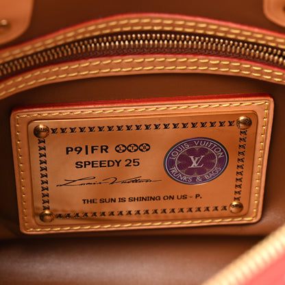 Louis Vuitton Soft Calfskin Monogram Speedy P9 Bandouliere 25 Red 7 of 12