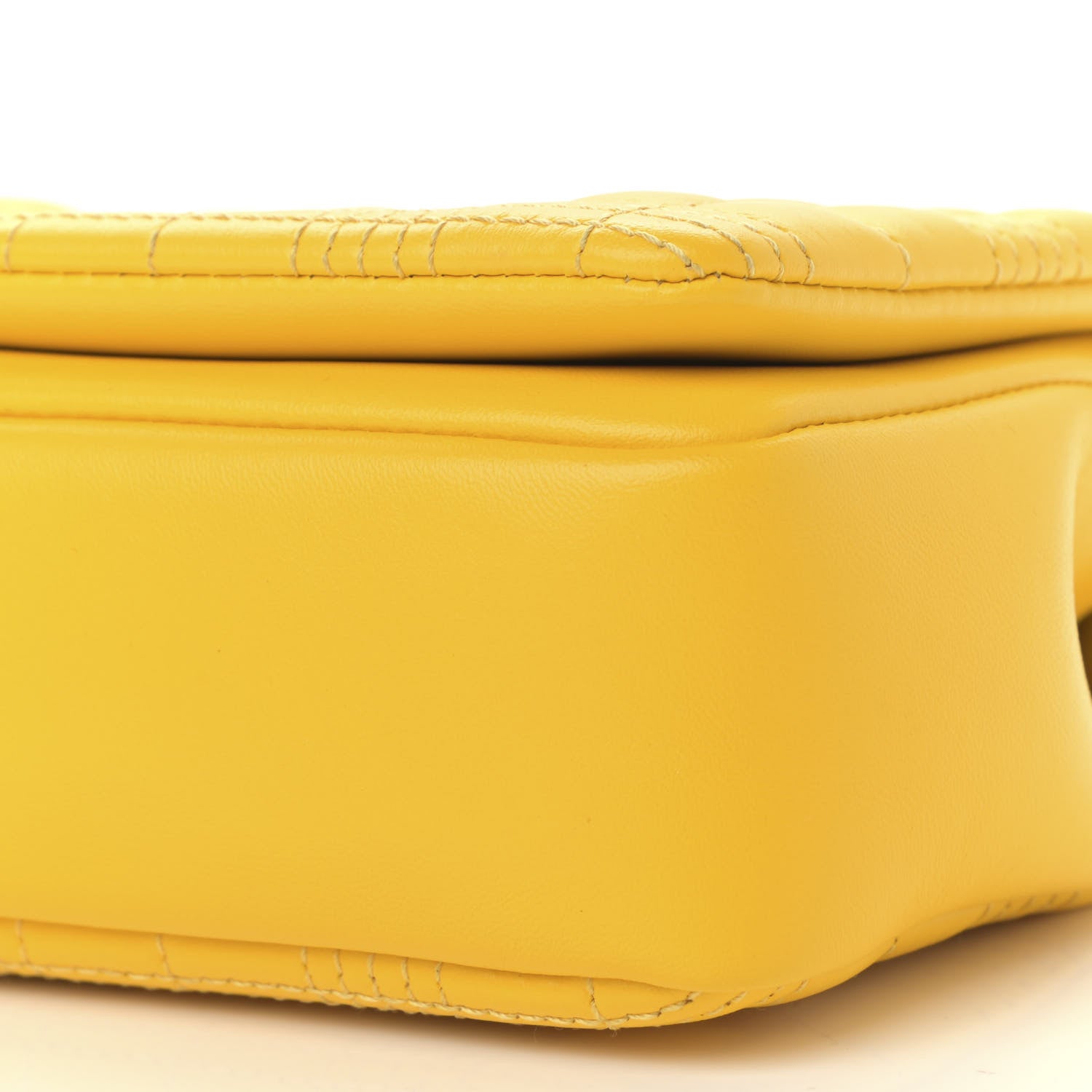Burberry Lambskin Quilted Small Lola Bag Deep Saffron 10 of 12