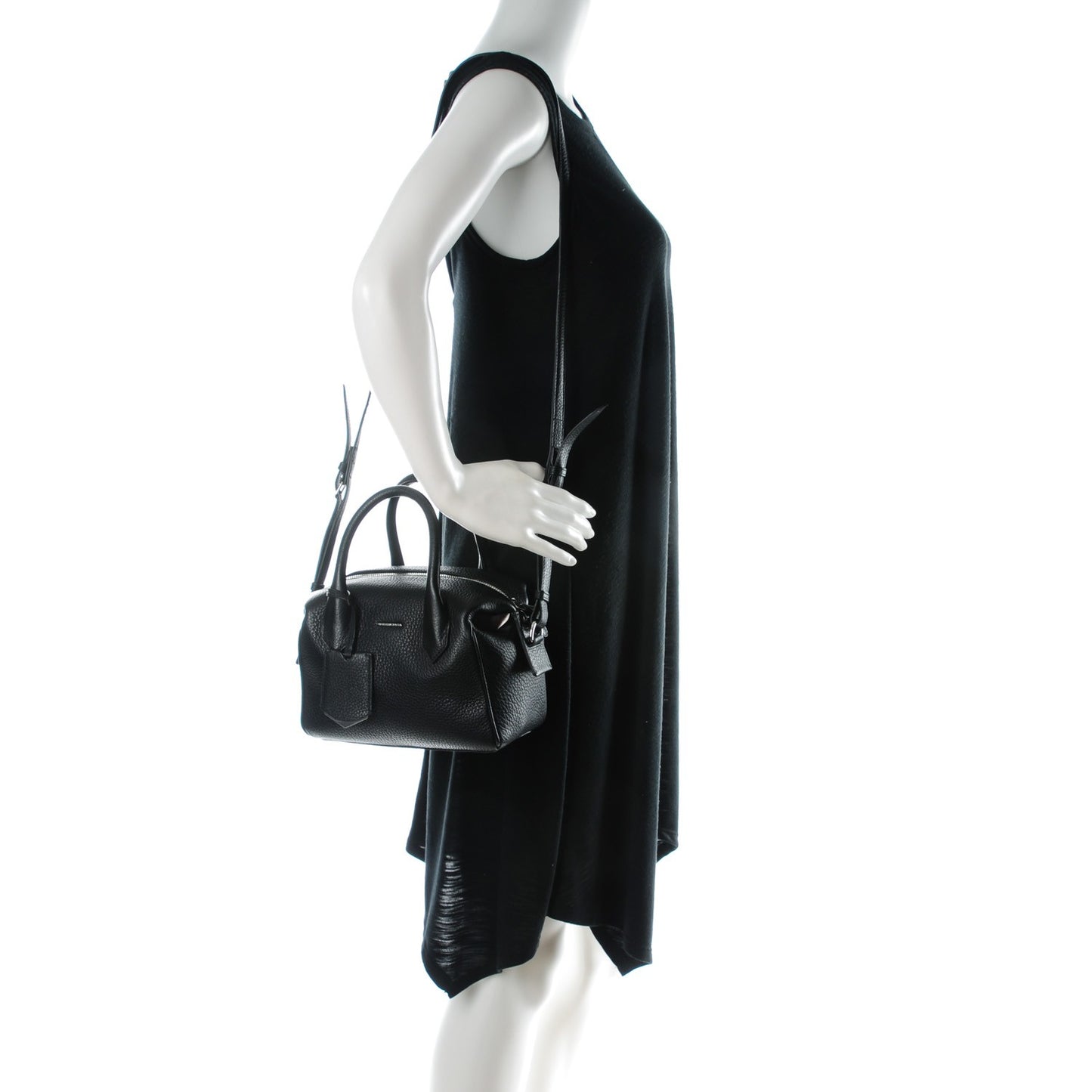 Veau Gros Grain Mini Infanta Boston Black