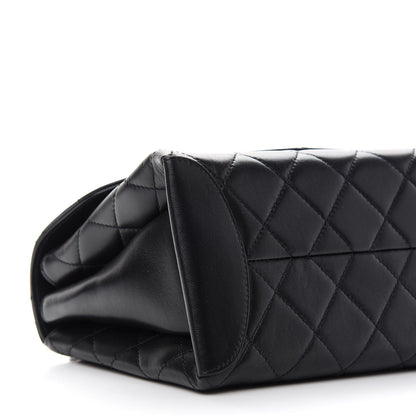 Chanel Lambskin Quilted Large Trendy Spirit Top Handle Bag Black 8 of 9